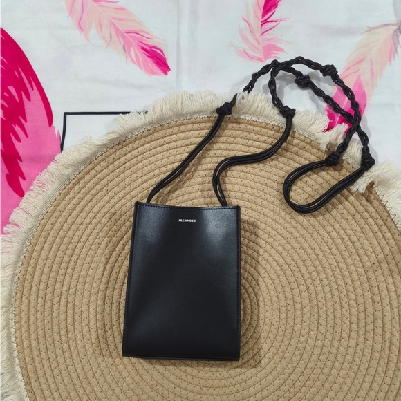 Jil Sander Handbags - Jil Sander Black Leather Mini Crossbody Bag